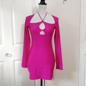 Horoscopez Fuscia Mini Dress